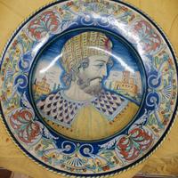 Piatti ceramica Deruta dipinti a mano