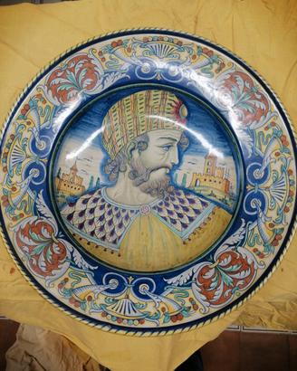 Piatti ceramica Deruta dipinti a mano