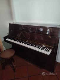 Pianoforte verticale Rippen con sgabello