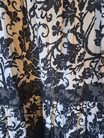 gonna bianca e nera taglia 50