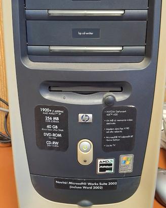 Postazione PC Vintage Completa HP Pavilion (2002)