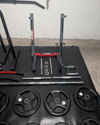 Panca + porta dischi + parallele