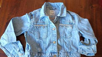giacca jeans con strass bambina taglia 128/134