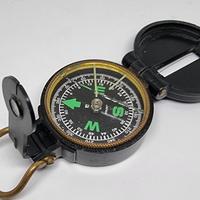 🧭 Bussola Militare/Outdoor in Metallo – vintage