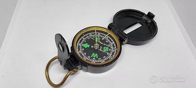 🧭 Bussola Militare/Outdoor in Metallo – vintage