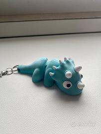 Triceratopo flessibile, portachiavi