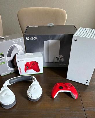 Xbox Series X 1TB Bianca, controller Pulse Red