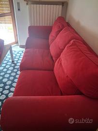 Divano 3 posti sfoderabile