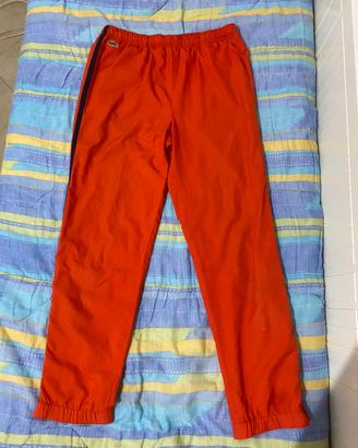 Pantaloni Lacoste arancioni