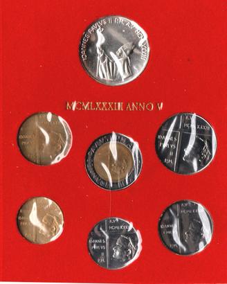 VATICANO 1983 - Divisionale FDC con argento #WEU
