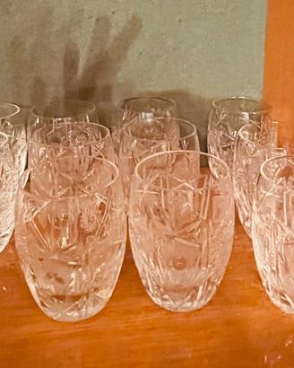 set bicchieri cristallo. boemia