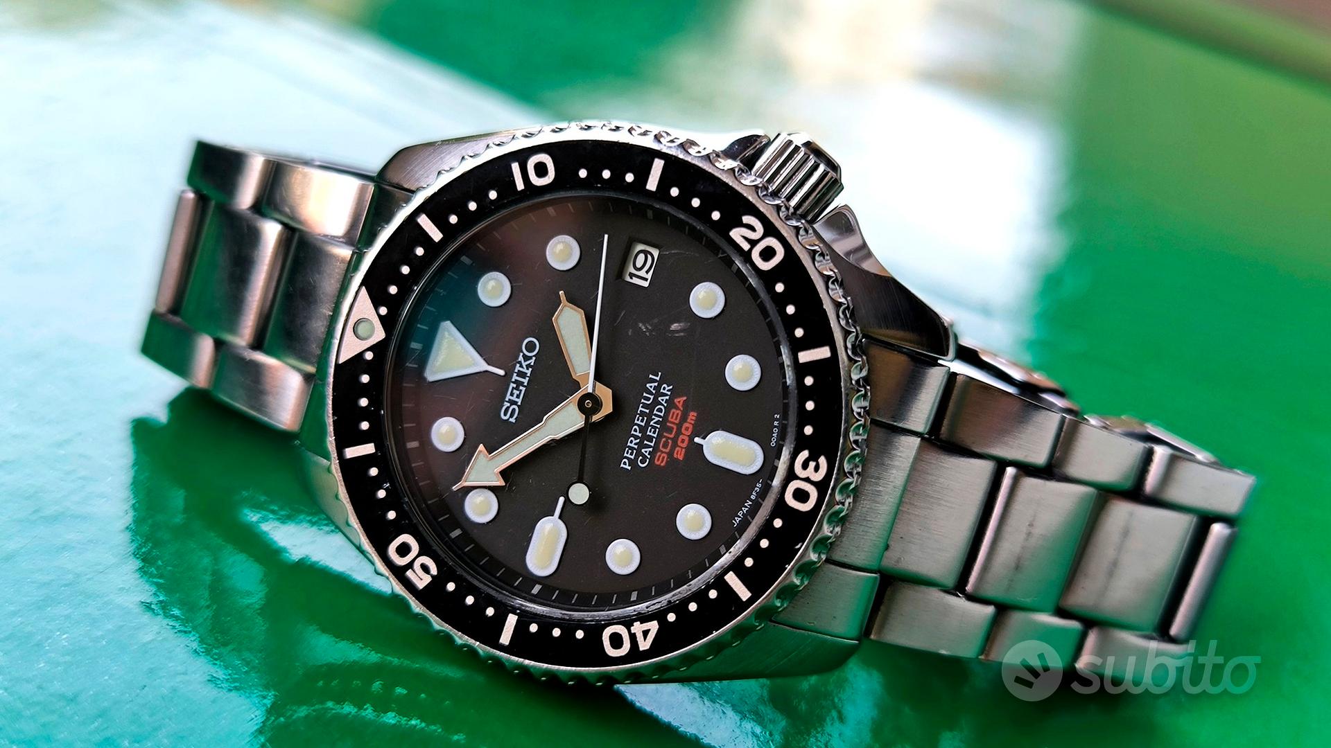 Seiko SBCM023 8F35-00A0 Perpetual JDM Cassa Slim - Abbigliamento e