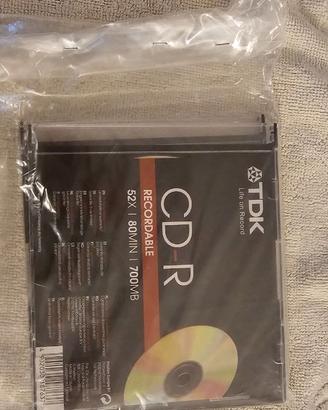 CD-R TDK 700MB 52x Life on Record - Pacco da 2 Pz