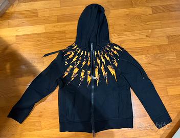 Felpa Zip Neil Barrett Thunderbolt Nera