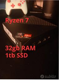 mini pc ryzen 7, 32gb ram, 1tb nvme