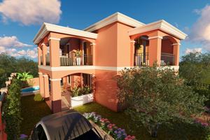 Villa bifamiliare con piscina