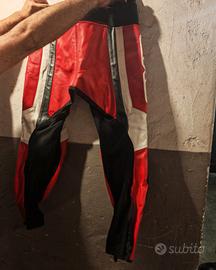 Pantaloni da moto in vera pelle 