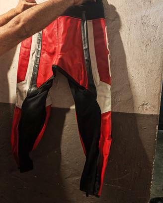 Pantaloni da moto in vera pelle 