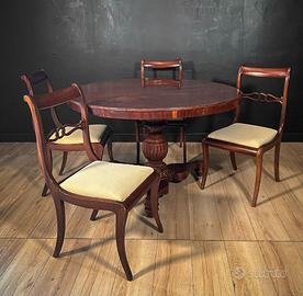 Tavolo con Sedie Vittoriano