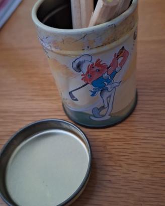 Barattolo in latta vintage Mulino Bianco

