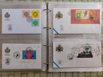 FDC dei francobolli di San Marino