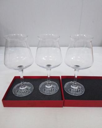 Set 3 calici degustazione birra artigianale.