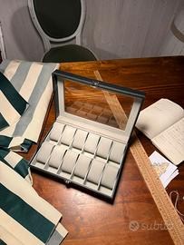 Porta orologi da 12 pezzi nuova