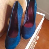 Scarpe Décolleté blu donna n.39 tacco 12