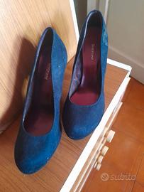 Scarpe Décolleté blu donna n.39 tacco 12