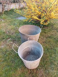 Grande tinozza Mastella zincata 