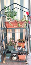 Portavasi da balcone in metallo