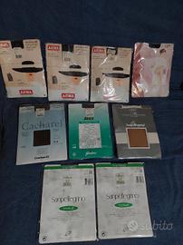Lotto 9 collant 70/40/30/15 denari