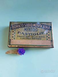Latta vintage - Pastiglie Mentolo Borato Movocaina