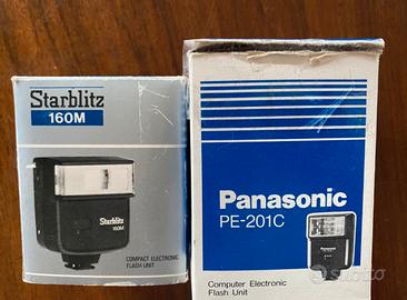 Coppia di flash elettronici anni '90