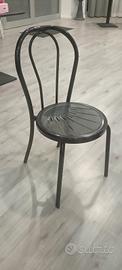 30 sedie in ferro Nere 