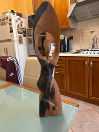 Scultura Etnica Donna Africana porta protezione