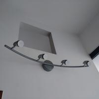 N.2 portafaretti a parete con 4 luci