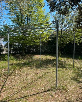 Gazebo in ferro zincato 3x2.8mt