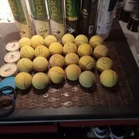 24 palline da tennis usate 