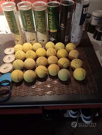 24 palline da tennis usate 