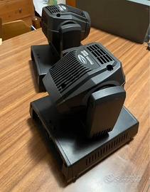 Coppia teste mobili wash led dmx