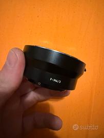 Adattatore obbiettivo Nikon a Micro 4/3