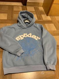 Felpa Spider Azzura con brillatini