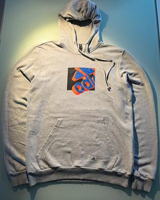 felpa con cappuccio Adidas London grigia taglia M