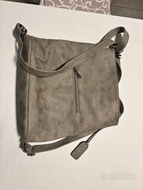 Borsa zaino donna tortora con tracolla regolabile