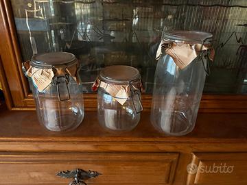 Vasi in vetro con chiusura ermetica – varie misure