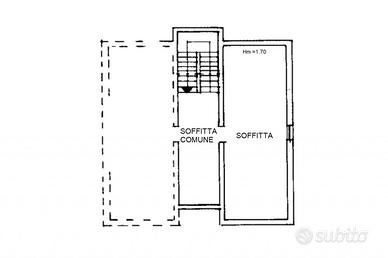 Appartamento al piano secondo con soffitta