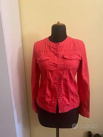 Benetton giacca denim rosa kids