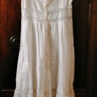 Camicia notte con pizzi ricamata a mano fine 1800