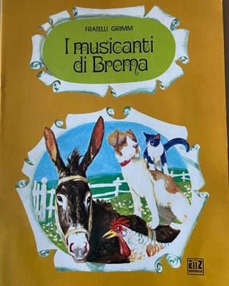 Vintage fiaba cartonato I musicanti di Brema AMZ
